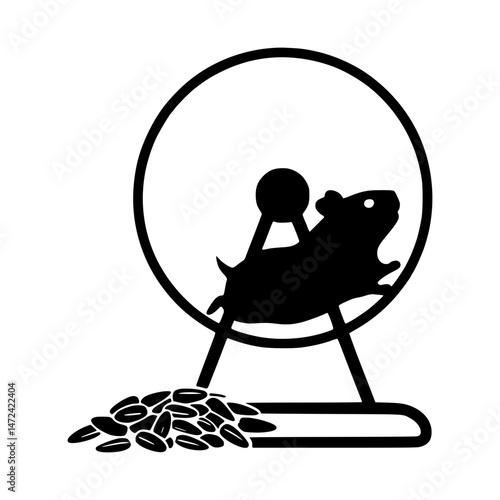 Retro Cartoon Frog in Hammock