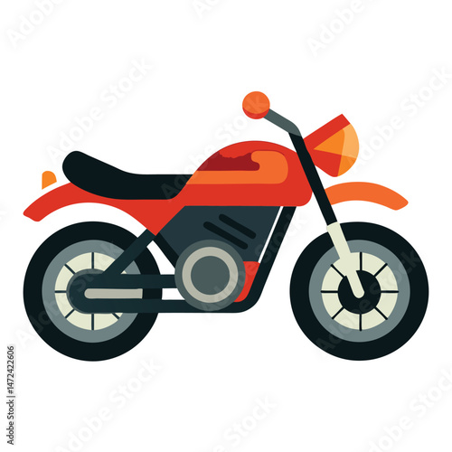 motor cycle vector image on white background