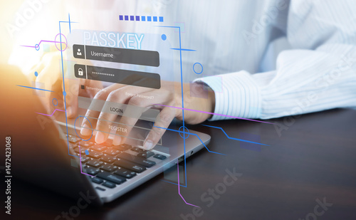 The concept of using Passkey instead of a code set for maximum security Biometric Lock