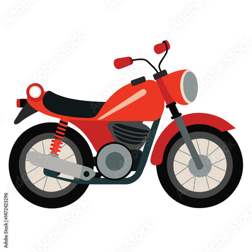 motor cycle vector image on white background