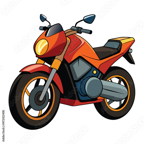 motor cycle vector image on white background