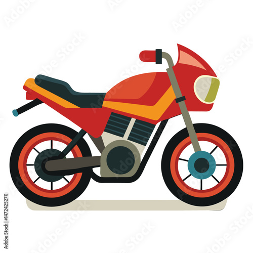 motor cycle vector image on white background