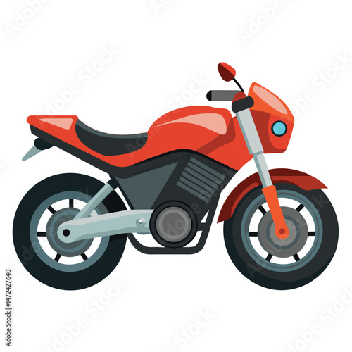 motor cycle vector image on white background