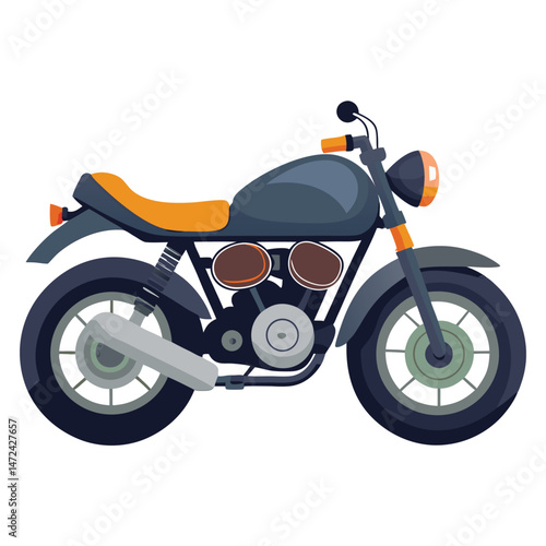 motor cycle vector image on white background