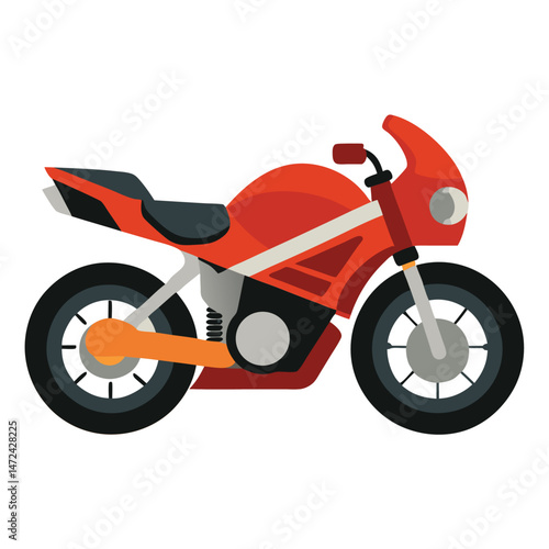 motor cycle vector image on white background