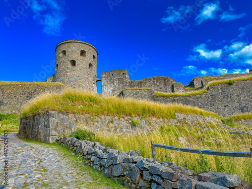 Obraz na płótnie Festung Bohus in Schweden w salonie