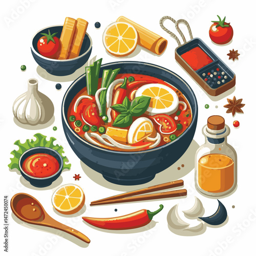 soup, food, asian, shrimp, bowl, cuisine, chili, delicious, spicy, thai, fresh, lime, background, meal, lunch, traditional, prawn, dinner, healthy, thailand, gourmet, asia, cooking, tom yum, tom, thai