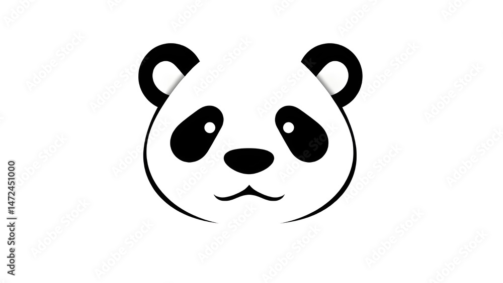 Fototapeta premium panda bear cartoon