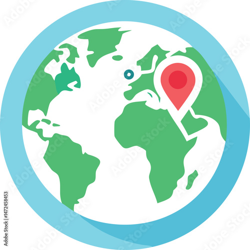 World map icon