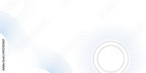blue and white abstract background with halftone circle dotted. modern abstract background circle Polika dot Pattern. graphic design element circles artistic, for poster, cover, banner. vector.