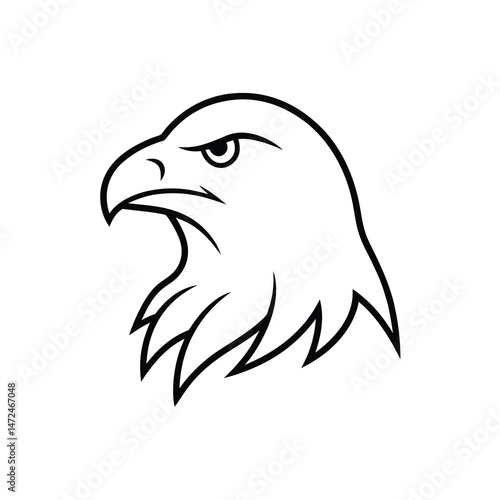 Eagle Head Outline Drawing