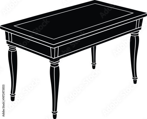 Table in White Background