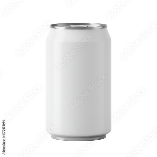 Wallpaper Mural White aluminum can isolated on transparent background for beverage and food mockups. Torontodigital.ca