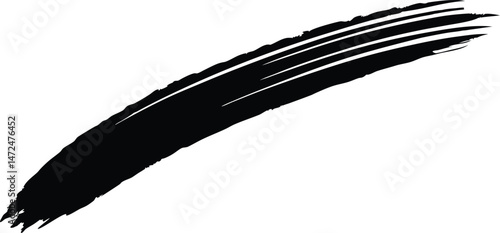  ink grunge brush silhouette vector art illustration.