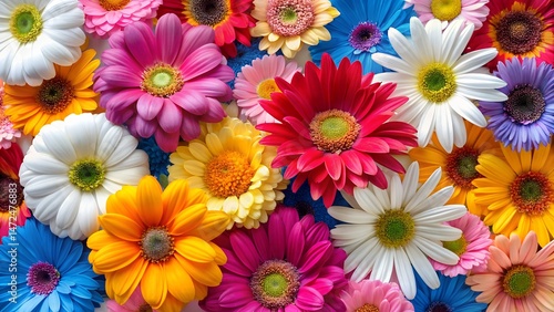 Wallpaper Mural colorful flowers background Torontodigital.ca