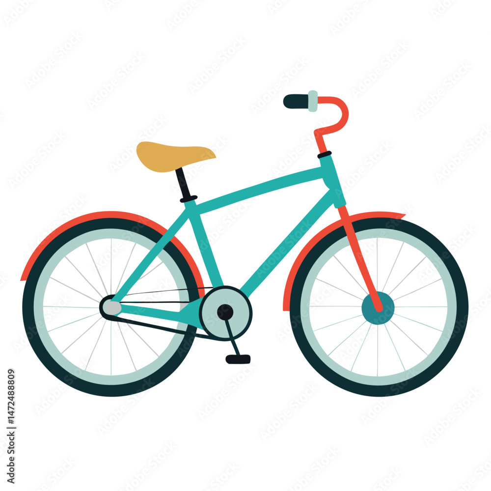 Fototapeta premium bicycle vector image on white background