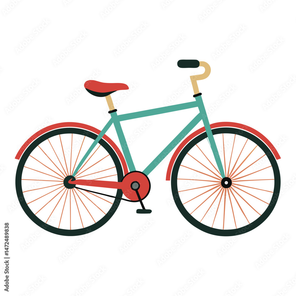 Obraz premium bicycle vector image on white background