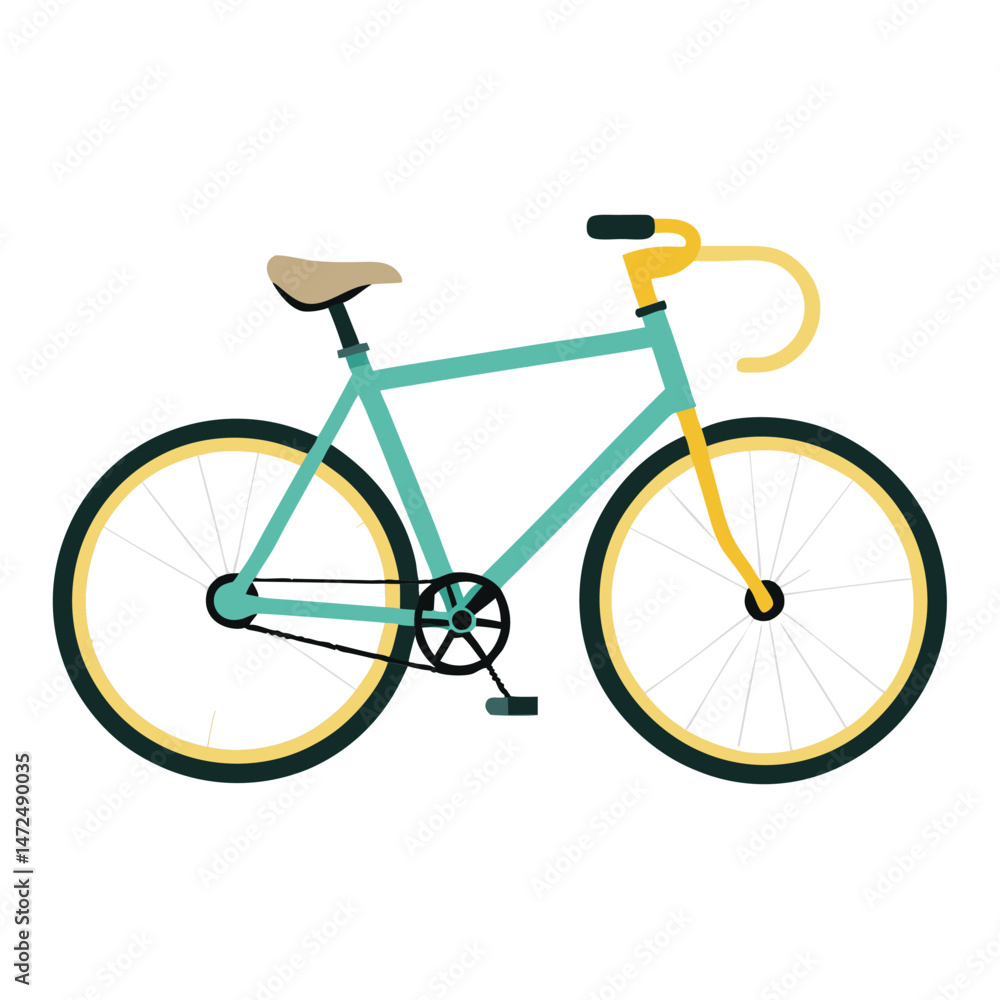 Fototapeta premium bicycle vector image on white background