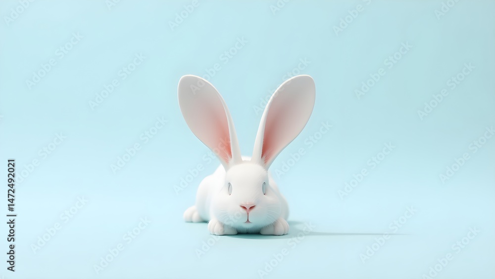 Obraz premium white rabbit on blue, dragon fruit isolated on white background, dragon fruit on a white background, 
