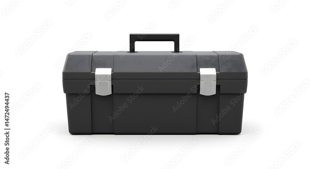 Black Toolbox: Portable Storage for Tools and Equipment Black Toolbox: Portable Storage for Tools and Equipment