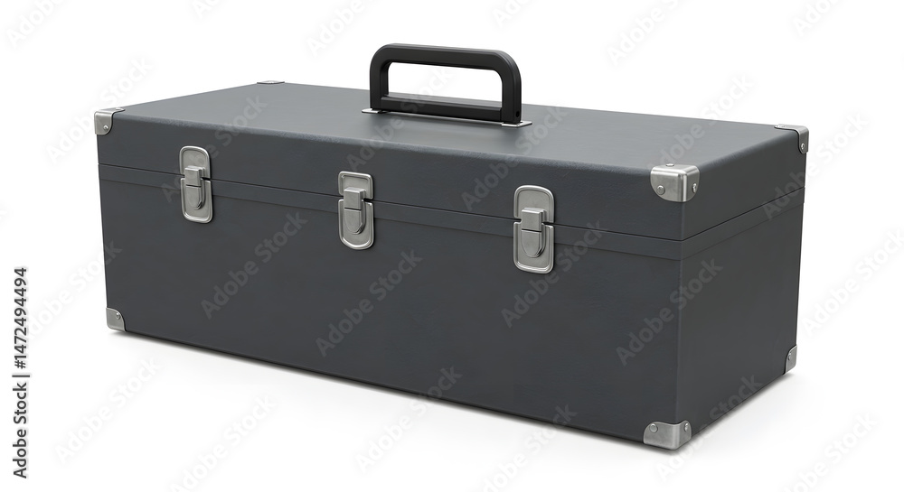 Gray Metal Toolbox: Secure Storage for Tools and Equipment Gray Metal Toolbox: Secure Storage for Tools and Equipment