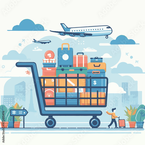 trolley, retail, market, supermarket, sale, business, store, shop, purchase, cart, commerce, buy, basket, background, isolated, food, object, customer, shopping, illustration, grocery, metal, vector, 