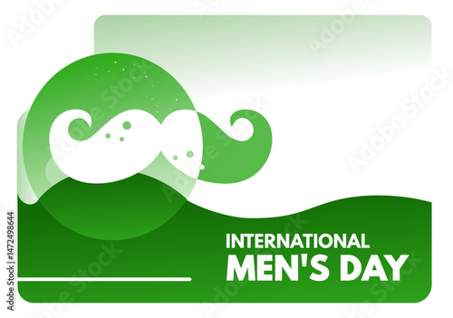 International Men's Day - banner, card vector illustration