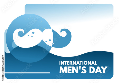 International Men's Day - banner, card vector illustration