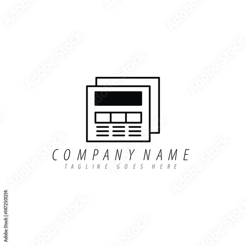 Creative Document Logo Design. Minimalist and Modern Vector Template
