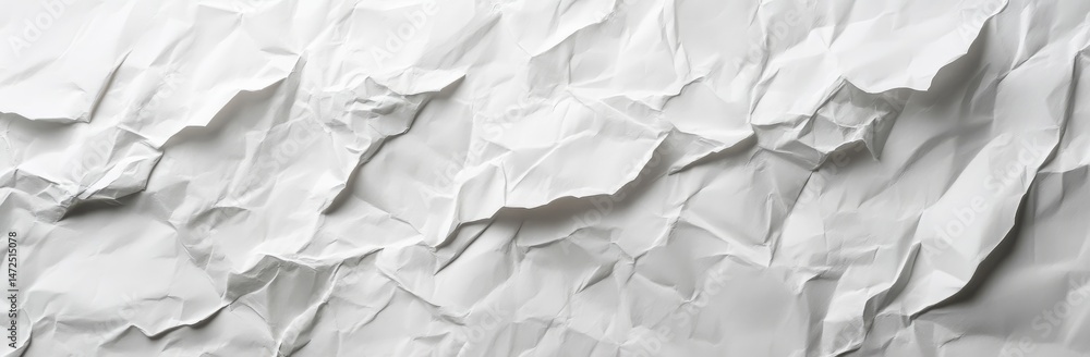 Crumpled White Paper Texture Background Crumpled White Paper Texture Background