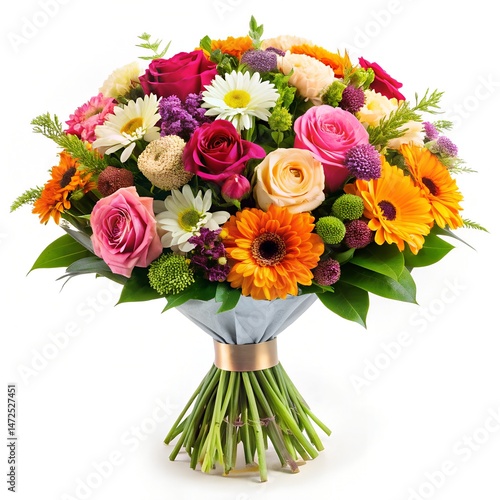 watercolor bunch of flowers