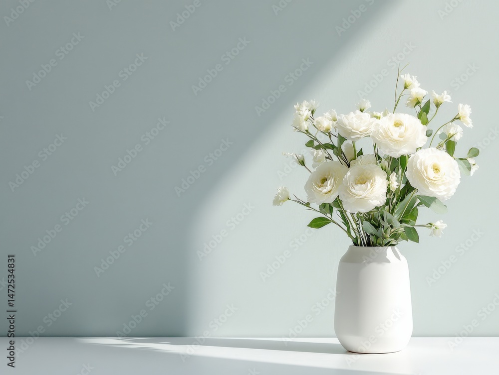 White flowers in vase White flowers in vase