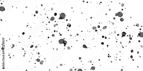 Grunge abstract white charcoal wall Stone concrete texture grungy backdrop background anthracite old. Black spat stains. Splatter collection. Vector illustration.