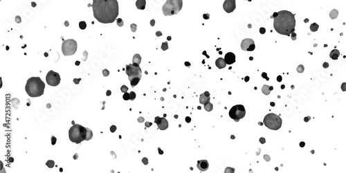 Grunge abstract white charcoal wall Stone concrete texture grungy backdrop background anthracite old. Black spat stains. Splatter collection. Vector illustration.