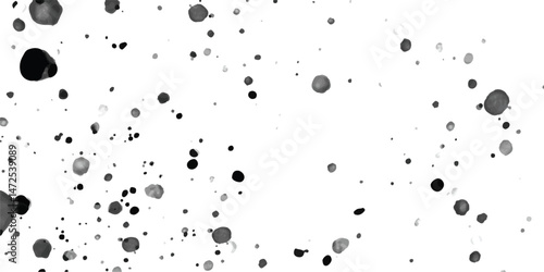 Grunge abstract white charcoal wall Stone concrete texture grungy backdrop background anthracite old. Black spat stains. Splatter collection. Vector illustration.