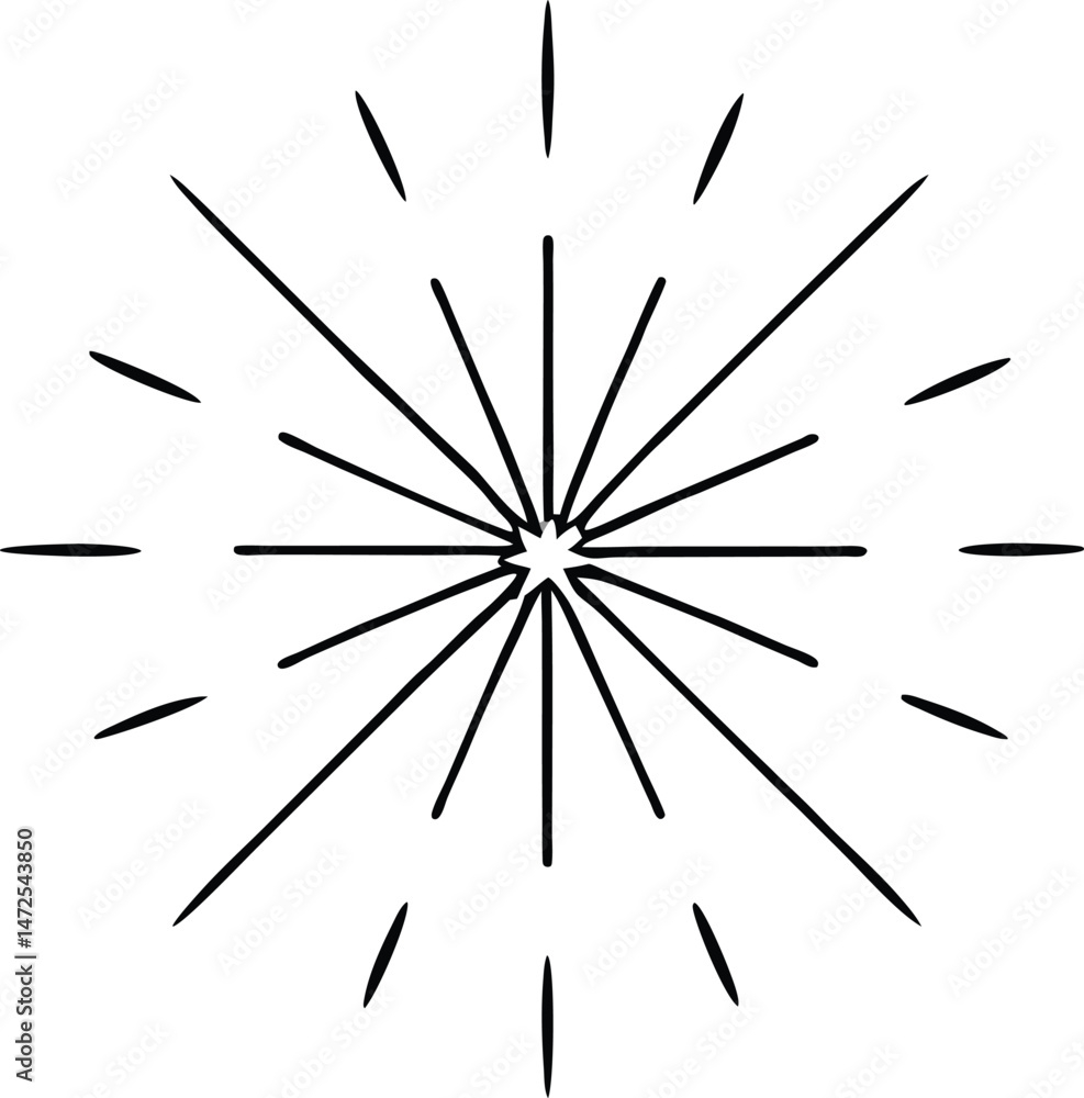 vector illustration of a fireworks burst vector illustration of a fireworks burst