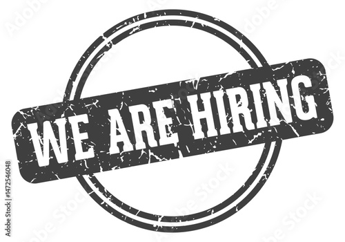 we are hiring stamp