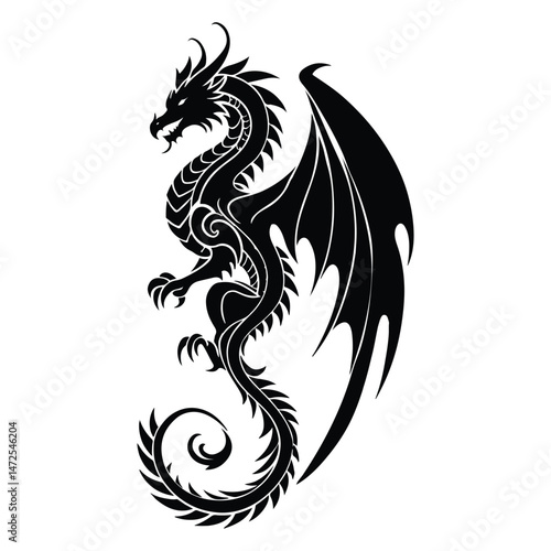 Wallpaper Mural dragon tattoo design Torontodigital.ca