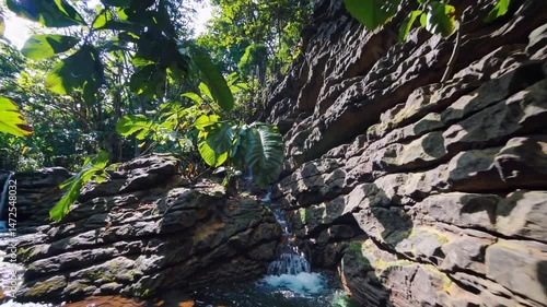 tropical waterfall