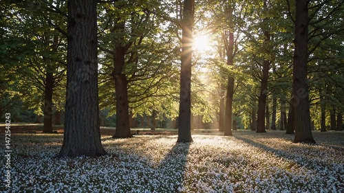 morning in the forest