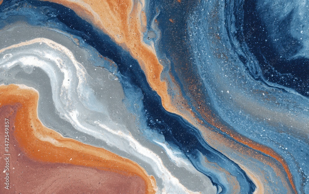 Fototapeta premium Abstract design with fluid, flowing colors.