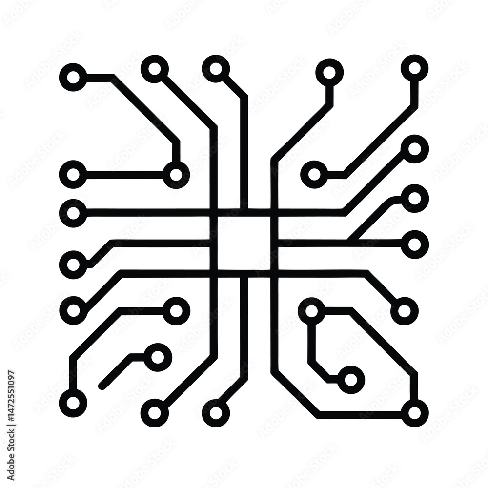 circuit board vector silhouette circuit board vector silhouette