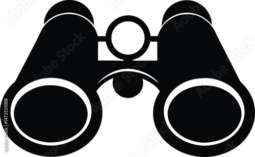 Binoculars silhouette,Binoculars vector illustration