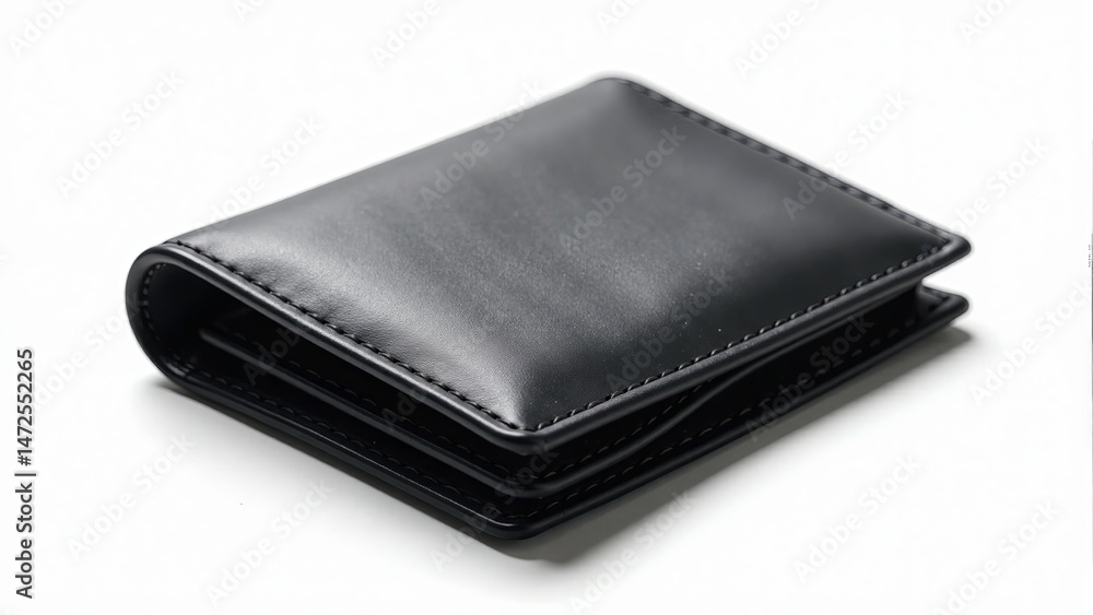 Close Up Of New Black Wallet Close Up Of New Black Wallet