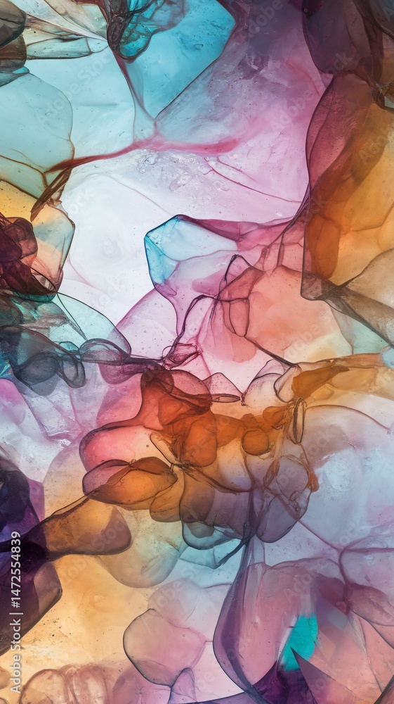 A vibrant abstract composition featuring flowing hues of blue, purple, and orange. A vibrant abstract composition featuring flowing hues of blue, purple, and orange.