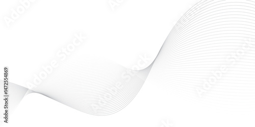Abstract Vector Composition of Wave Lines on Transparent Background – Ideal for High-Tech Communication Designs, Big Data Reports, Research Presentations, and Business Technology Collateral

