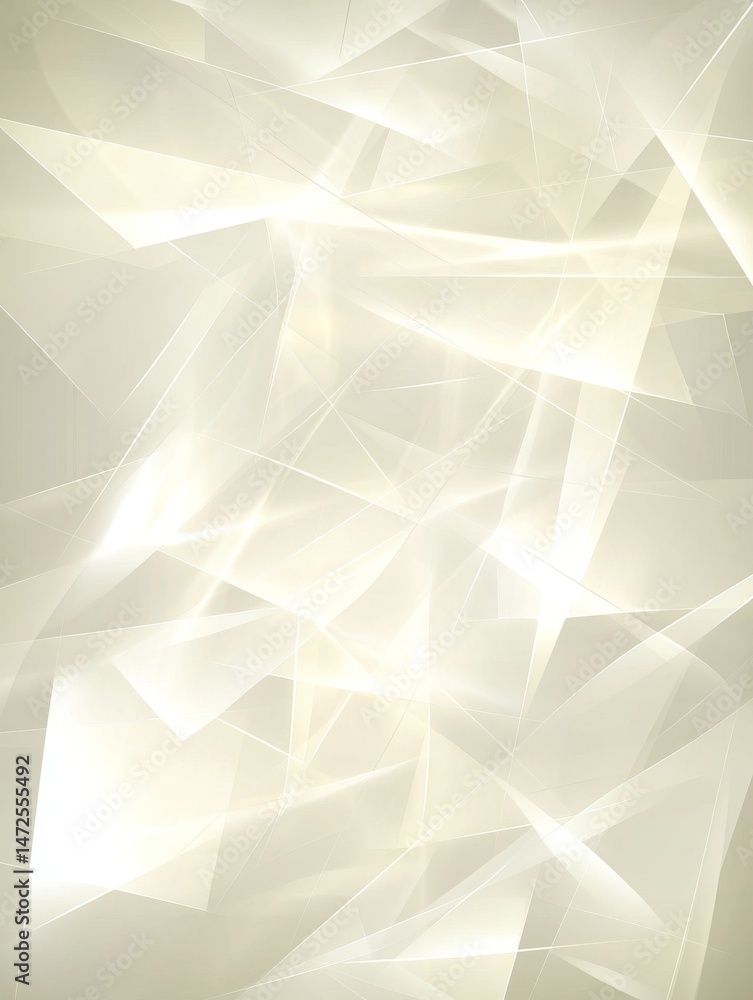 Obraz premium Interconnected diagonal lines bring together cubes of different sizes and shades on a gentle, light-colored background