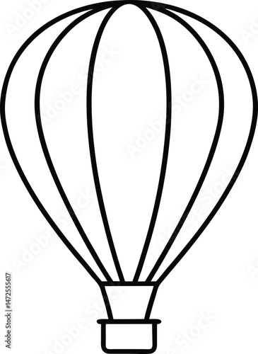 hot air balloon vector illustration