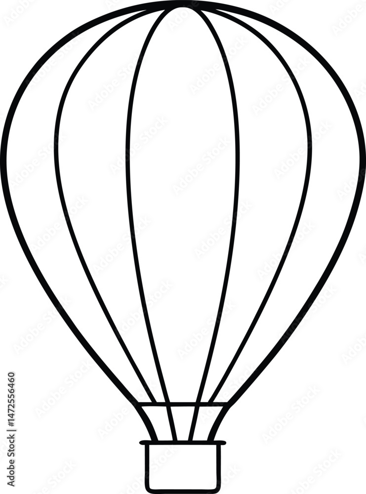 Obraz premium hot air balloon vector illustration