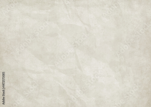 Vintage crumpled neutral paper sheet. Old paper background texture